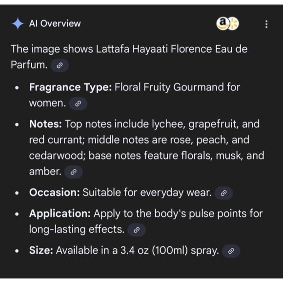 Lataffa Hayaati Florence 1.7 OZ EDP WOMEN NEW in Box - Picture 5 of 5